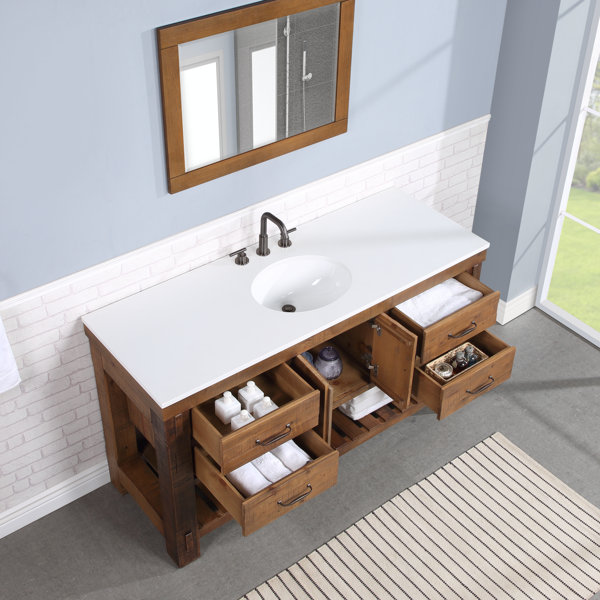 Highbury Furnishings Bromley 60" Single Bathroom Vanity Set & Reviews